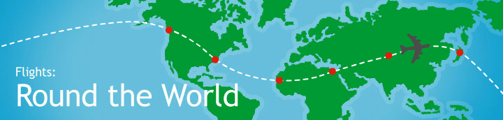Around the world flights